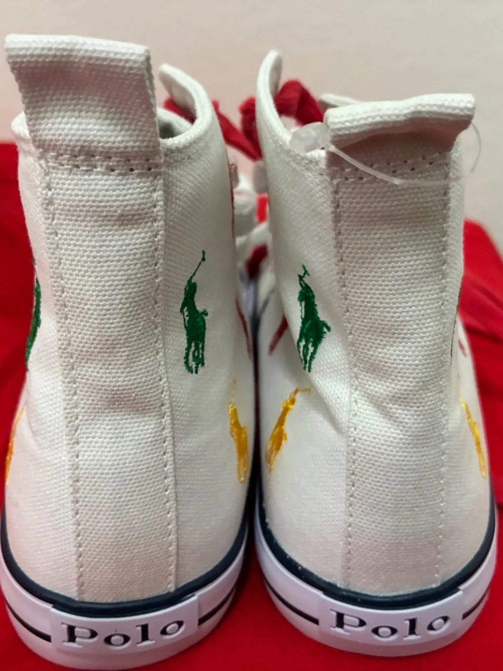 Polo Ralph Lauren Hamptyn HI ll White Canvas Hi-Top Shoes